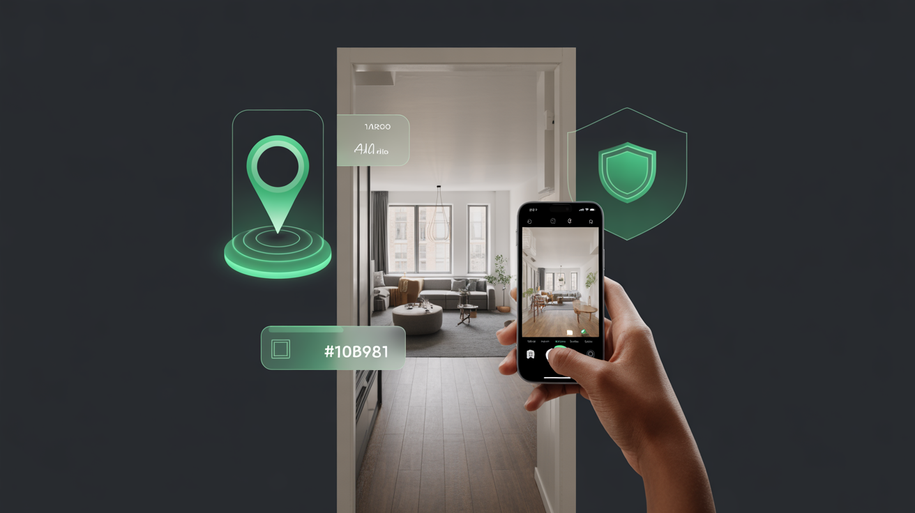 Landlord inspecting rental property condition with a digital checklist
